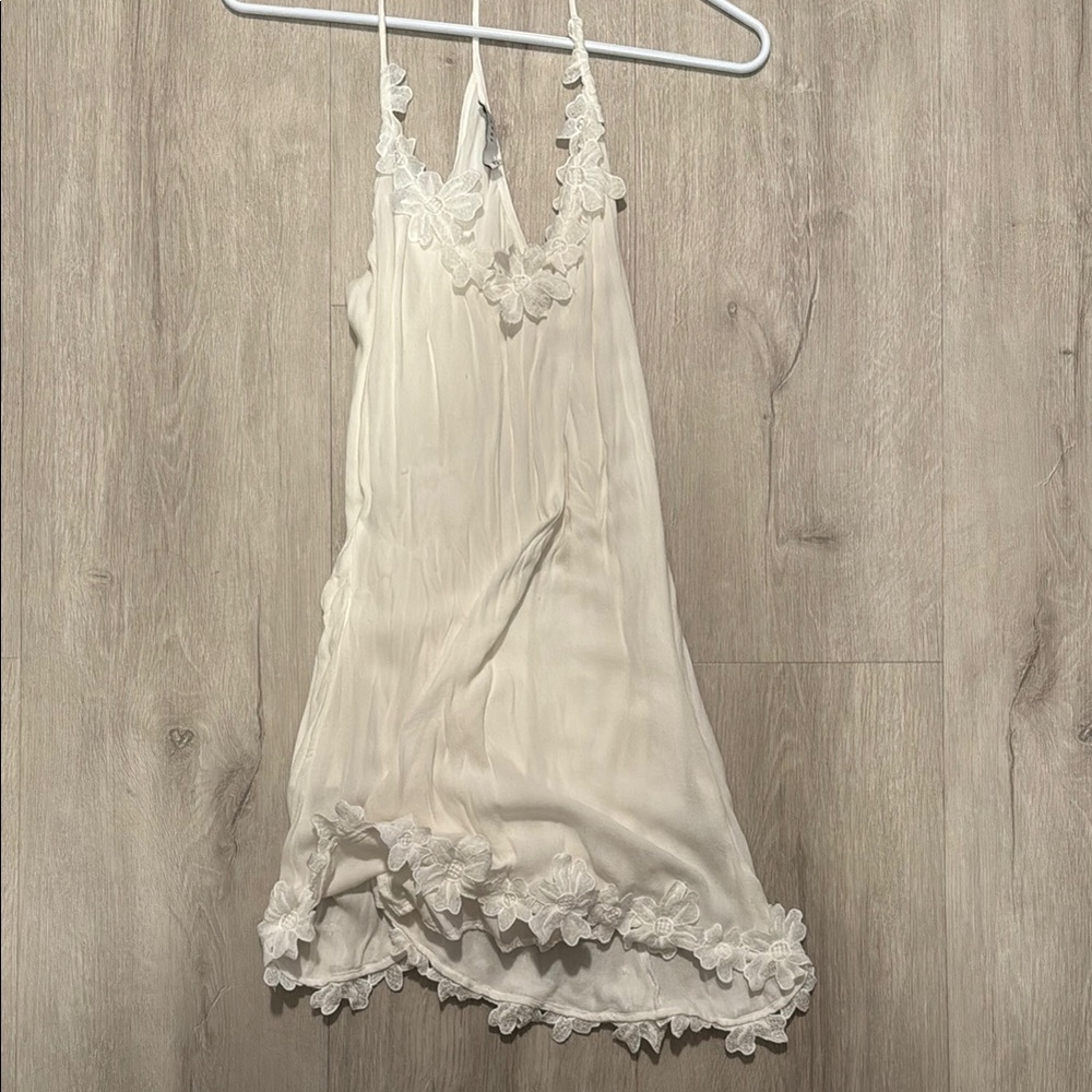 Lush Cream Floral Lace Chemise